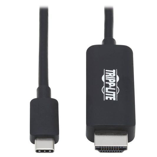 Tripp Lite USB C to HDMI Cable, Thunderbolt 3 Compatible Adapter Cable, USB-C and HDMI 4K, 4:4:4, Black, M/M, 3 ft. (U444-003-HBE)