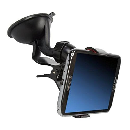 Car Mount Windshield Holder for Galaxy A02s - Glass Cradle Swivel Clip Suction Stand Compatible with Samsung Galaxy A02s