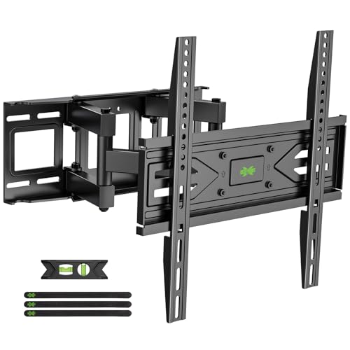 USX MOUNT Full Motion TV Wall Mount for Most 32-70 inch TVs up to 99 lbs, Wall Mount Bracket with Dual Articulating Arms, Swivel, Tilt, Max VESA