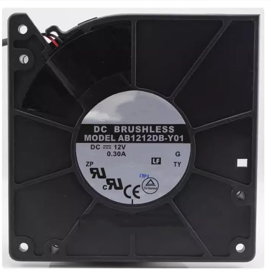 Ailsa Hexi AB1212DB-Y01 DC 12V 0.30A 120x120x32mm 2-Wire Server Cooling Fan