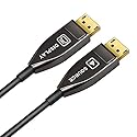 Jeirdus Fiber DP to DP Cable Male to Male 32Gbps High Speed 8k@60HZ 4K@140HZ, DP 1.4 Display Port for Big Game HDTV Projector, PC Host, Graphics