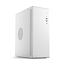 V100 M-ATX/ITX Computer Case,Multifunctional Pc Case, Business Case with Spcc Side Panel, Support 260mm VGA Card 120mm CPU Cooler (White)