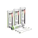 FuelRod USB-C Portable Charger Kit - Pack of 3- Includes All Cables & Adapters Compatible with All Tablets & Smart Phones, Rechargeable Backup Power