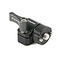 Tilta 15mm Rod Holder to 1/4?-20 Adapter (Front Mounted), Universal Design, Lightweight & Durable, Rod Support, Front Mounting, Location Pins (Black)