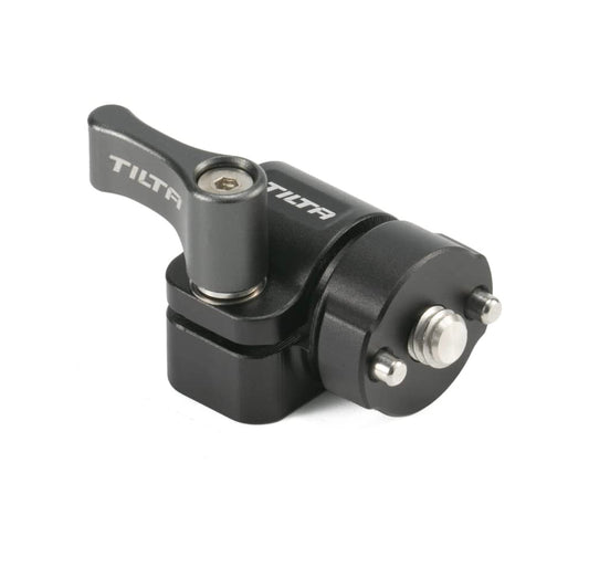 Tilta 15mm Rod Holder to 1/4?-20 Adapter (Front Mounted), Universal Design, Lightweight & Durable, Rod Support, Front Mounting, Location Pins (Black)