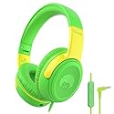 rockpapa Share 1 Kids Headphones Wired with Microphone & Share Port, 85dB/94dB Volume Limited, Cute Foldable Student Child Boys Girls Headphones…