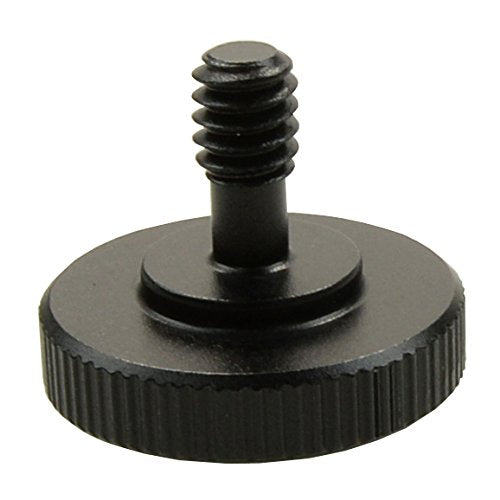 PhotoTrust 2 Pack Black Metal 1/4" Male to 1/4" Female Screw Adapter for Camera Tripod L Type Bracket Stand Tripod Ball Head