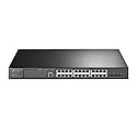 TP-Link Omada SG3428XMP | Jetstream 24 Port Gigabit Smart Managed L2+ PoE Switch | 24 PoE+ Port @384W, 4 * 10GE SFP+ Slots | Support Omada SDN | IPv6