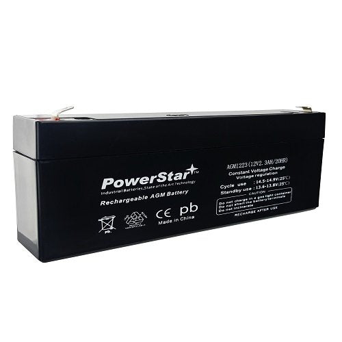 PowerStar 12V 2.3AH SLA AGM Battery Replaces Duracell SLAA12-2.2F