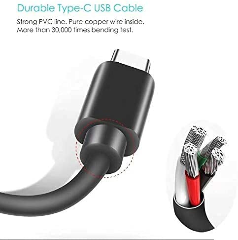Replacement USB-C Charger Charging Cable Cord for TOZO T20 T18 T12 T12 Pro T10 T9 T9s NC9 NC7 NC2 X1 G1 A1 A2 A3 NC9 Pro W1 W3 W8 PB2,Raycon,Beats