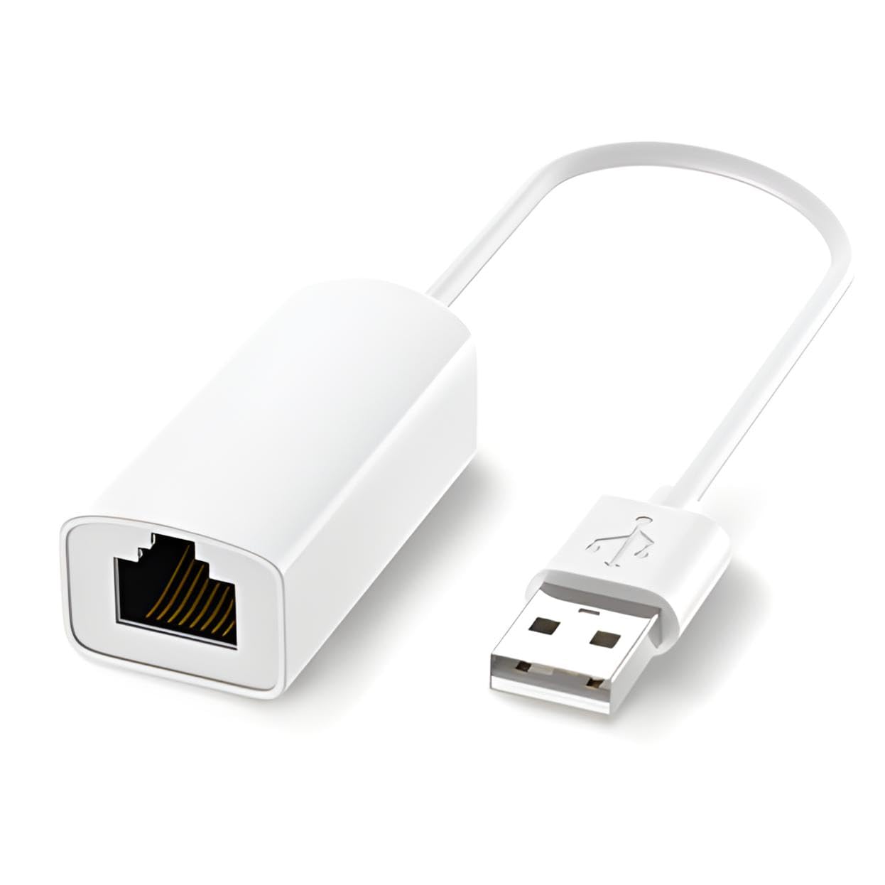 KUJOBUY USB to Ethernet Adapter RJ45 to USB Network Adapter Compatible Windows 7 to 11 Linux, macOS LAN Network Connector for PC Laptop USBA to RJ45
