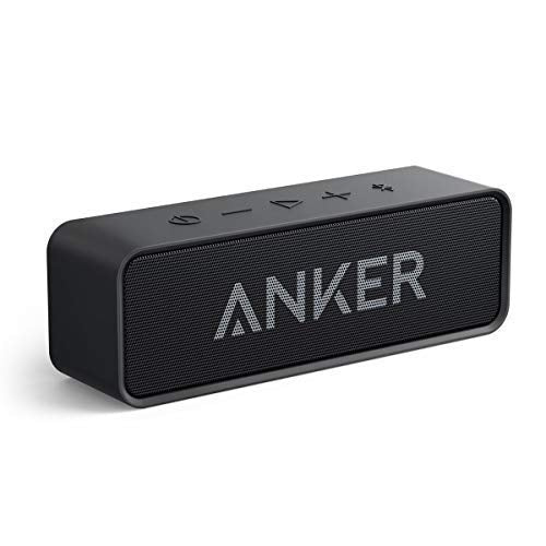 Anker Bluetooth Speaker with Loud Stereo Sound, 24-Hour Playtime, 66 ft Range, Built-in Mic. Perfect Portable Wireless Speaker for iPhone, Samsung
