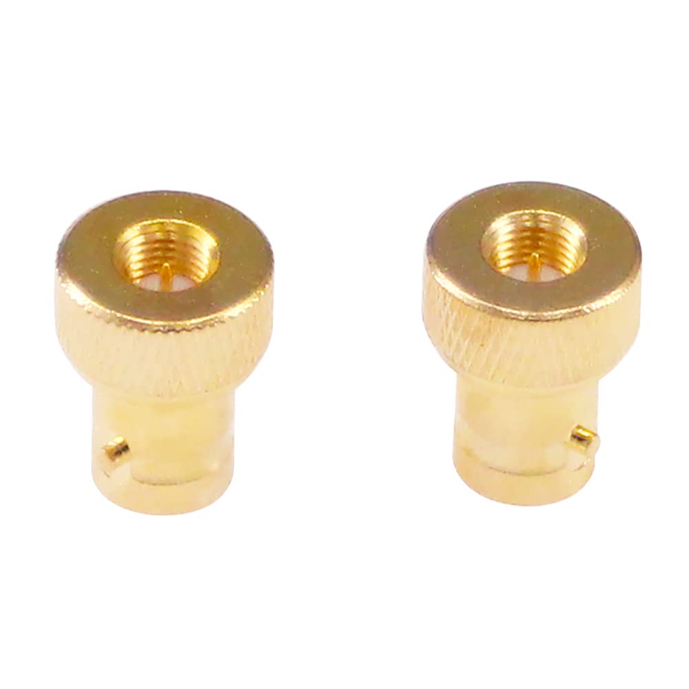 RFaha 5pcs SMA Male to BNC Female RF Coax Adapter SMA to BNC Gold Plated Coaxial Connector(F42-5)