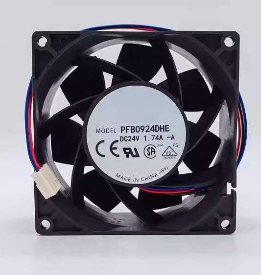 PFB0924DHE DC 24V 1.74A 90x90x38mm 3-Wire Cooling Fan