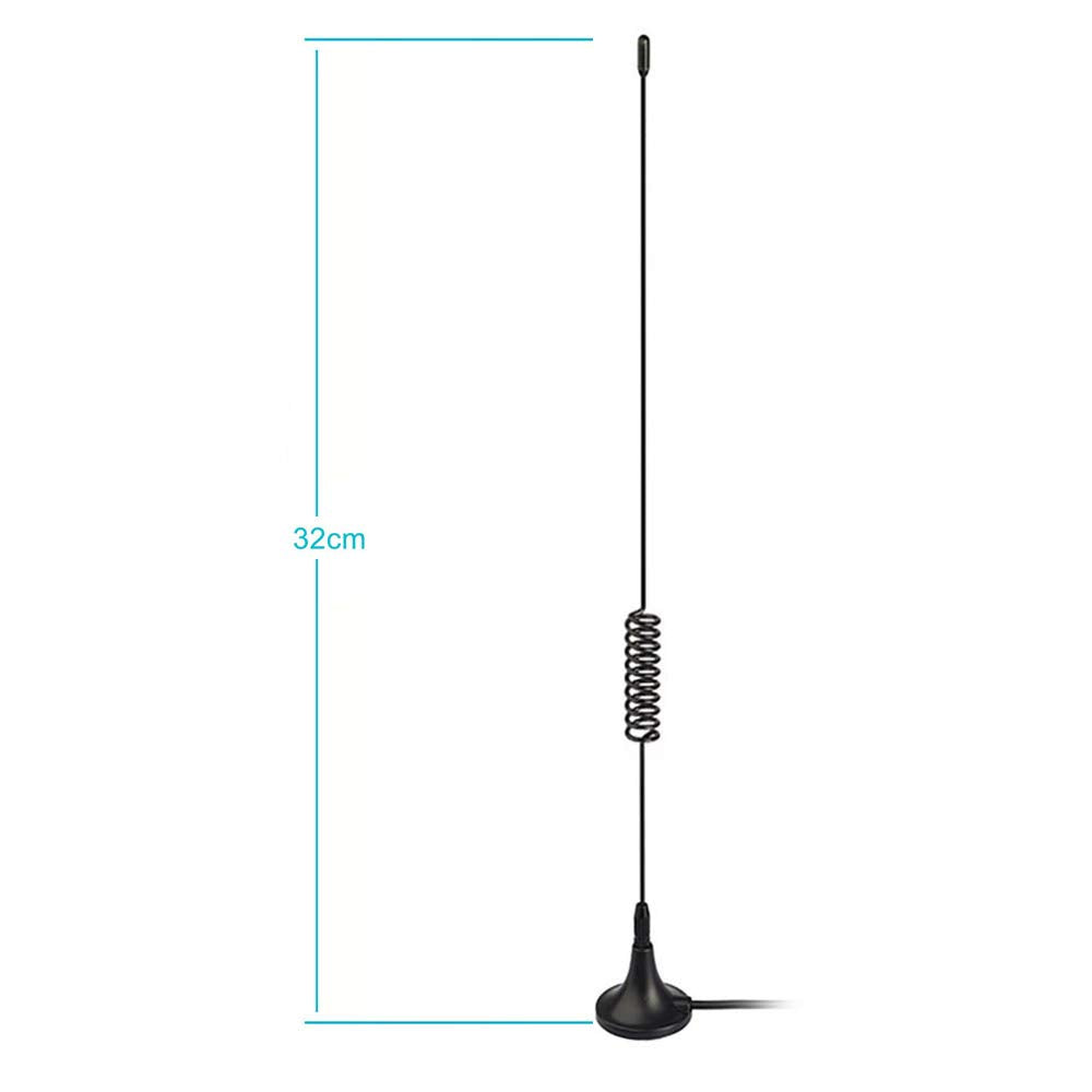 Bingfu Universal Car Stereo FM AM Radio Antenna Magnetic Base Aerial for Vehicle Truck SUV Truck RV Marine Boat Car Stereo Audio Radio Head Unit CD