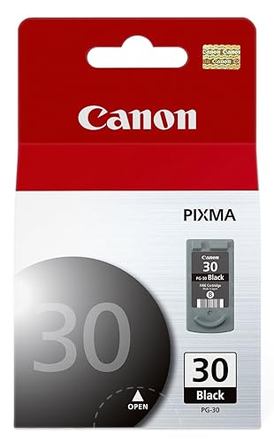 Canon PG-30 Genuine Black Ink Cartridge, Compatible with iP2600/1800, MX310/300/210/MP470/140/190