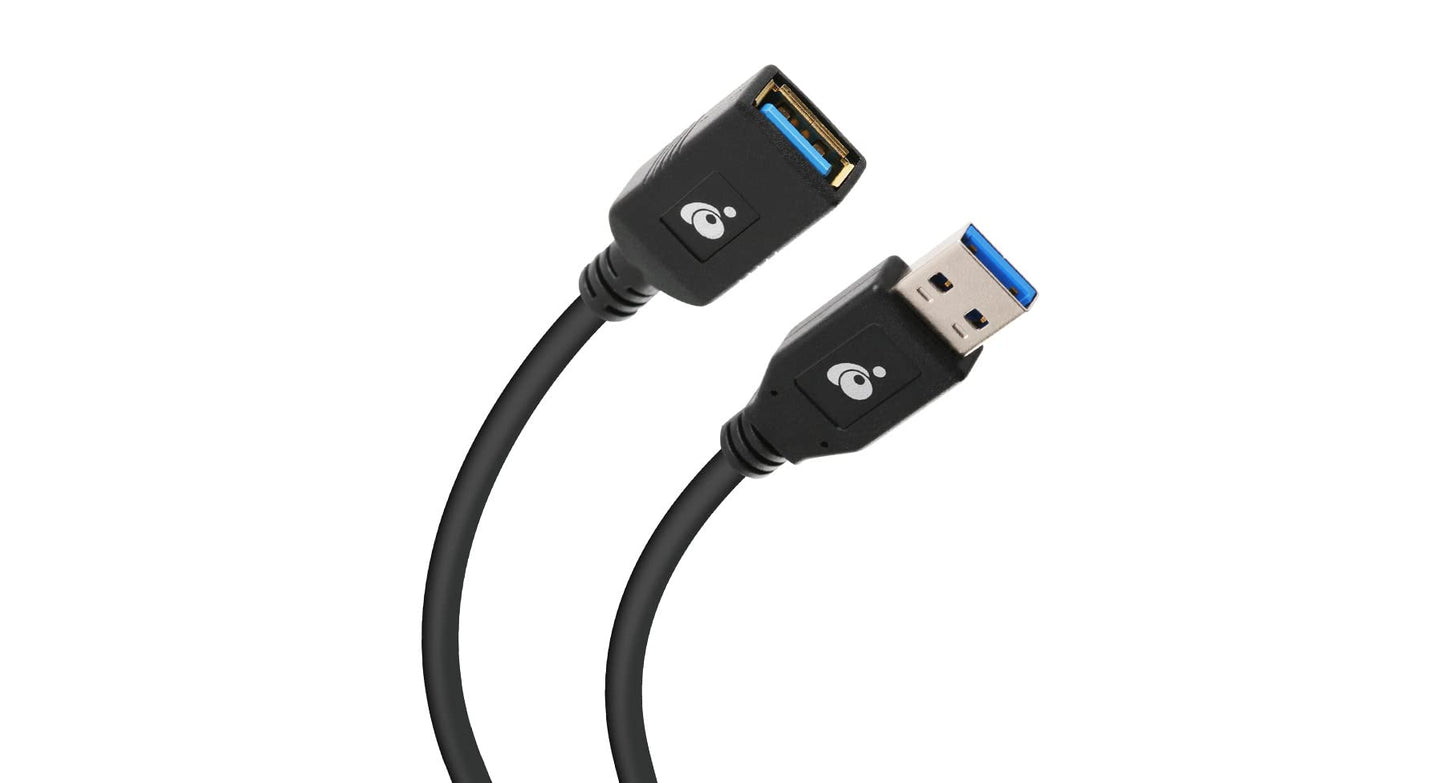IOGEAR USB 3.0 Extension Cable Male to Female 12-Inch, G2LU3AMF