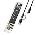 M.2 NVMe SSD Enclosure, High-Speed to USB Enclosure with USB 3.2 Gen 2 10Gbps, Compatibility for NVMe SSD M-Key/(B+M) Key, for 2230/2242/2260/2280