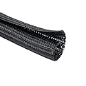 Cable Management Sleeve, Protect Cat from Chewing Cords Cord Protector Wire Loom Tubing Cable Sleeve Split Sleeving for TV/Computer/Home Entertainment