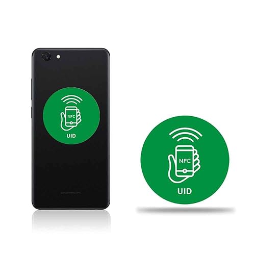 13.56 MHz UID Writable Rewritable, RFID Blank Sticker for Access Control Key Sticker Rewritable (2 PCS)