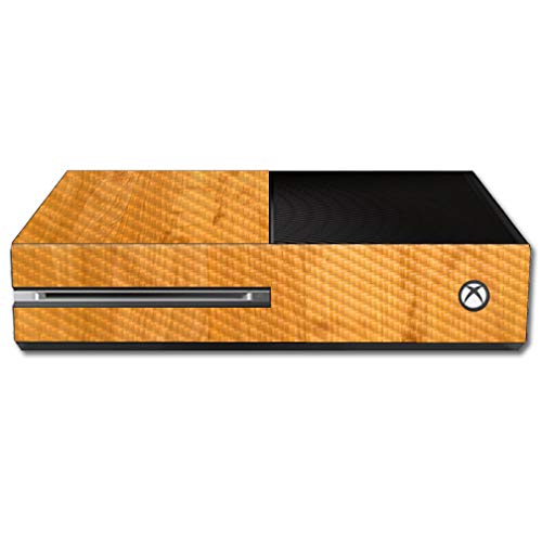 MightySkins Carbon Fiber Skin for Microsoft Xbox One - Birch Wood | Protective, Durable Textured Carbon Fiber Finish | Easy to Apply, Remove,