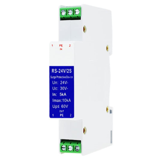 Taidacent Din Rail 5V 12V 24V 4-20Ma RS422 RS485 Surge Protector Signal Surge Arrester Surge Protection Generator (4-20MA Analog RS-24V/2S)