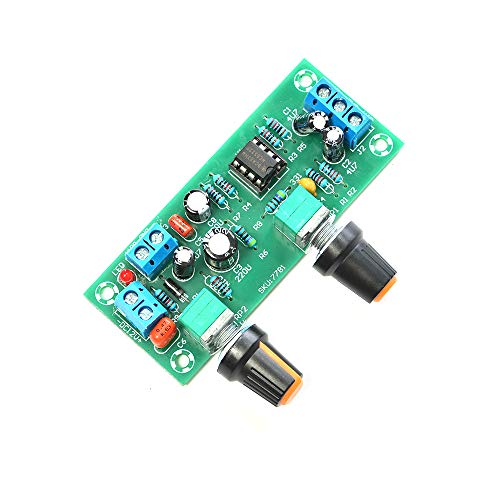 Comimark 1Pcs DC 12V-24V Low-Pass Filter NE5532 Subwoofer Process Pre-Amplifier Preamp Board