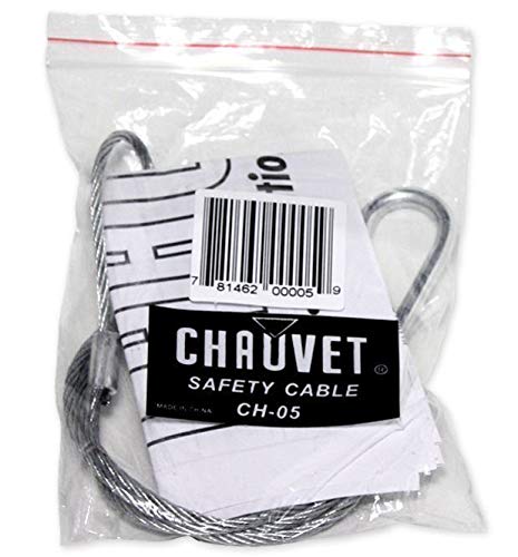 4) Chauvet CH-05 31" Inch Safety Clamp Lighting Cable Wires - Up To 700 LBS CH05