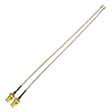BINGFU Bulkhead Mount RG178 WiFi Antenna Adapter Coaxial Pigtail Cable 30cm 12 inch 2-Pack for WiFi Router Gateway Wireless Mini PCI Express PCIE