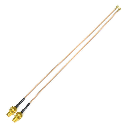 BINGFU Bulkhead Mount RG178 WiFi Antenna Adapter Coaxial Pigtail Cable 30cm 12 inch 2-Pack for WiFi Router Gateway Wireless Mini PCI Express PCIE