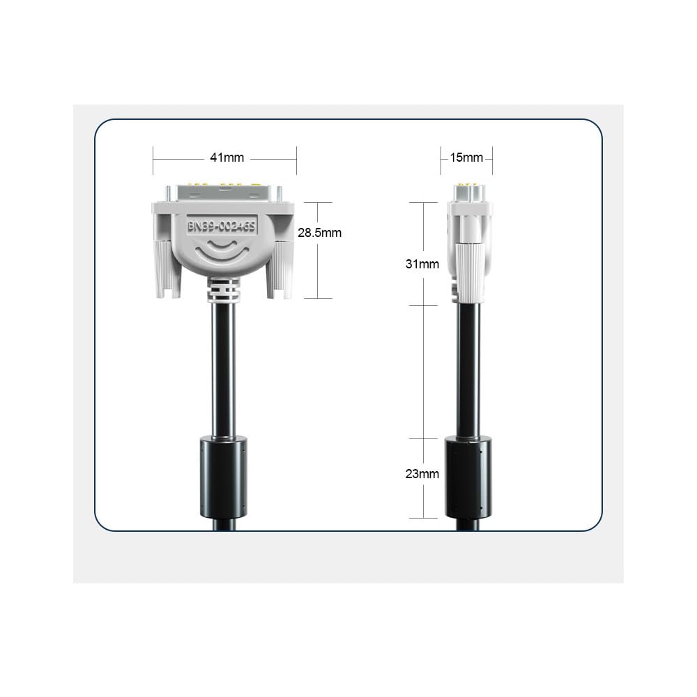 VIVOCH 1.4M DVI Cable, Host Graphics Card Connected to Monitor Universal Cable 18+1 High-Definition Cable