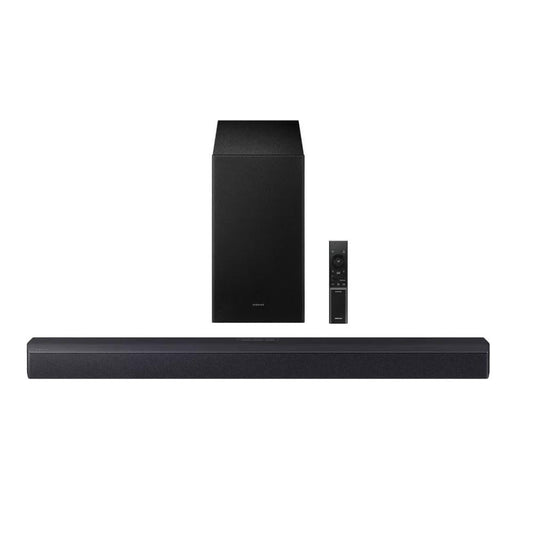 Samsung 2.1Ch DTS Virtual:X Soundbar w/Subwoofer: HDMI ARC, Bluetooth, Wall Mountable, Voice Enhance Mode, Game Mode, Night Mode, 360W, Wireless