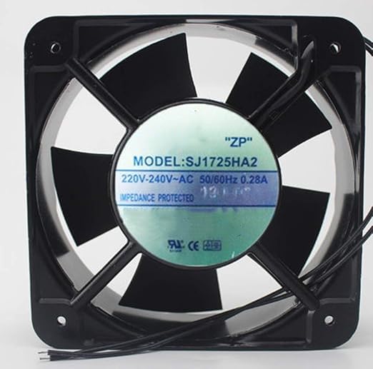 Ailsa Hexi SJ1725HA2 AC220/240V 0.28A 28/26W 150x150x50mm Square Ball Axial Fan