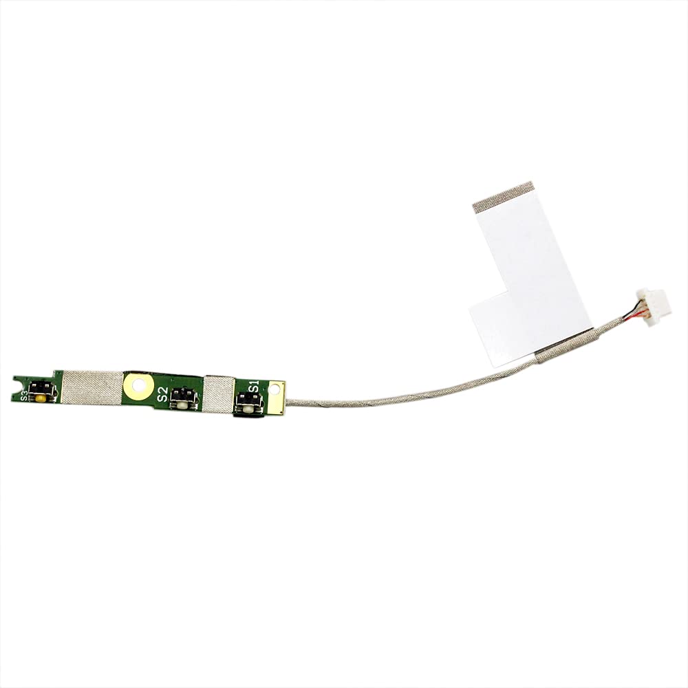 Zahara Power Switch Button ON Off Board Cable Replacement for Dell Inspiron 13 7368 7378 5368 5378 / Latitude 3390 2-in-1 03G1X1 450.07R0A.0012