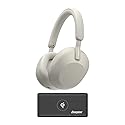 Sony WH-1000XM5 Wireless Noise Canceling Over-Ear Headphones (Silver) with Wireless 10,000mAh Power Bank Bundle (2 Items)