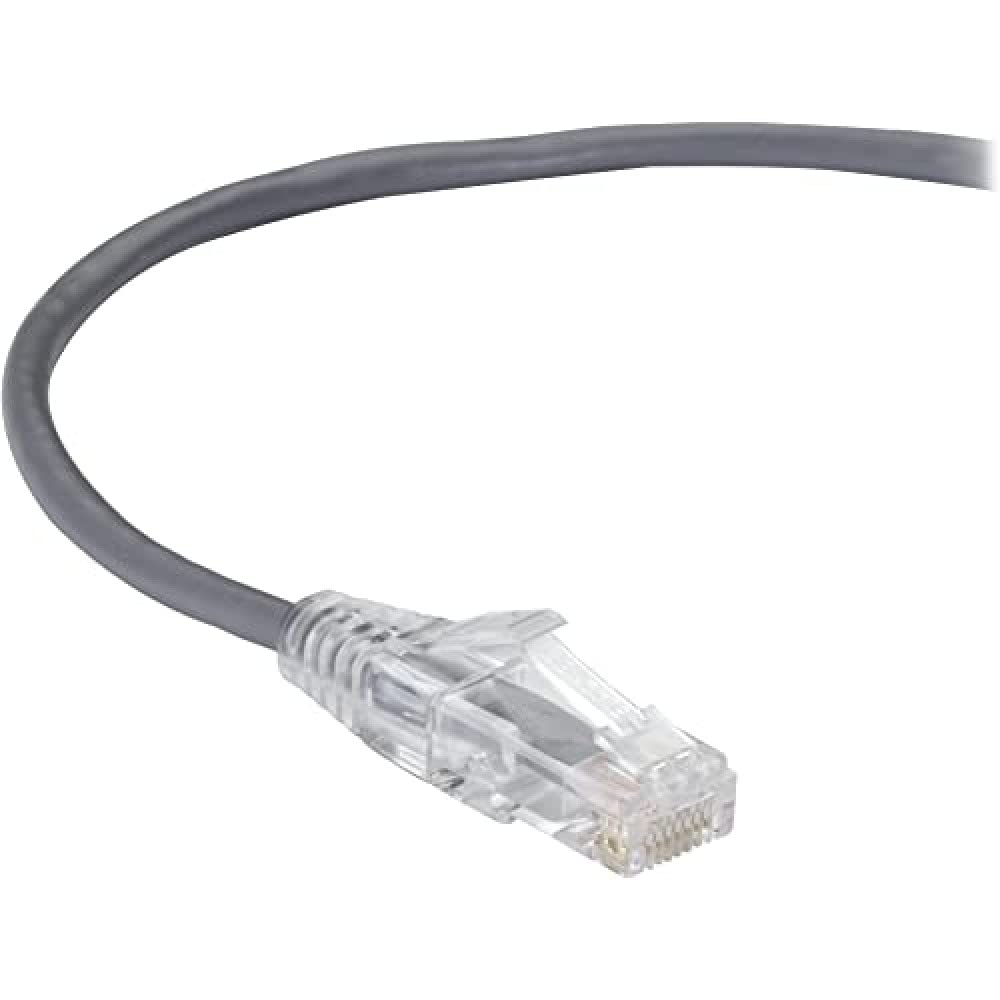 Black Box 1FT Gray CAT6A Slim-NET Patch