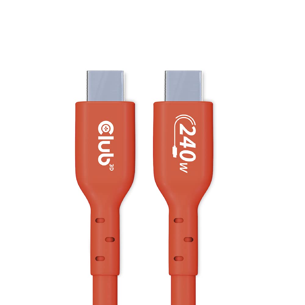 Club 3D CAC-1515 USB2 Type C to Type C Certified Bi-Directional Cable with 240W Charging, 480Mb Data Transmission EPR 4m -13.13ft