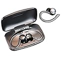 Bitstik Sports Wireless Headphones Bluetooth Earbuds LED Power Display Charging Case Stereo Bass Headset with Earhook Over-Ear Earphones for Workout…