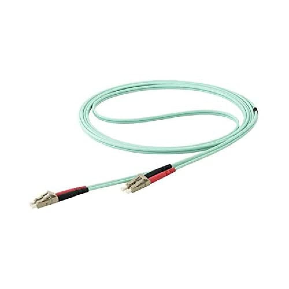 StarTech.com 7m (22ft) LC/'OM4 Multimode Fiber Optic Cable, 50/125, 100G, Low Insertion Loss, LSZH Fiber Jumper Cord