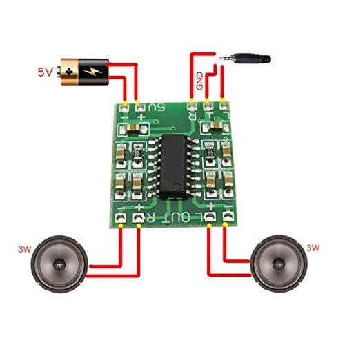HiLetgo 5pcs PAM8403 2X 3W Mini Digital Power Amplifier Board AMP Class D 2.5-5V Input