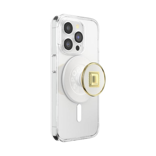 PopSockets Phone Grip for MagSafe, Magnetic Holder, Phone Stand, Gold - Raviolo