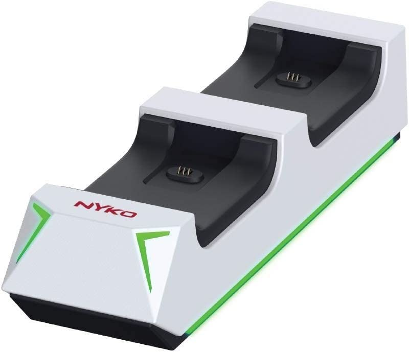 Nyko Charging Station for Xbox Series XS & Charge Base for 2 Controllers w/LED Indicators and Extra USB Port -Controller Charge Stand w/Rechargeable