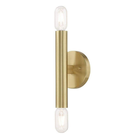 Livex Lighting 2 Lt Satin Brass ADA Wall Sconce