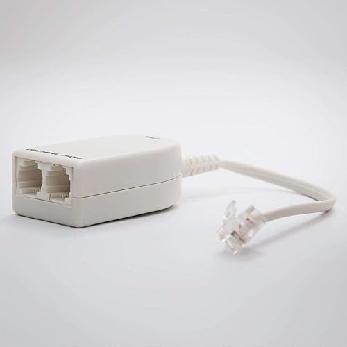 FireFold Dual DSL Filter, Male to 2 Female Telephone Modem DSL Splitter Filter - for an existing Home Involves Installing DSL Filters on Every