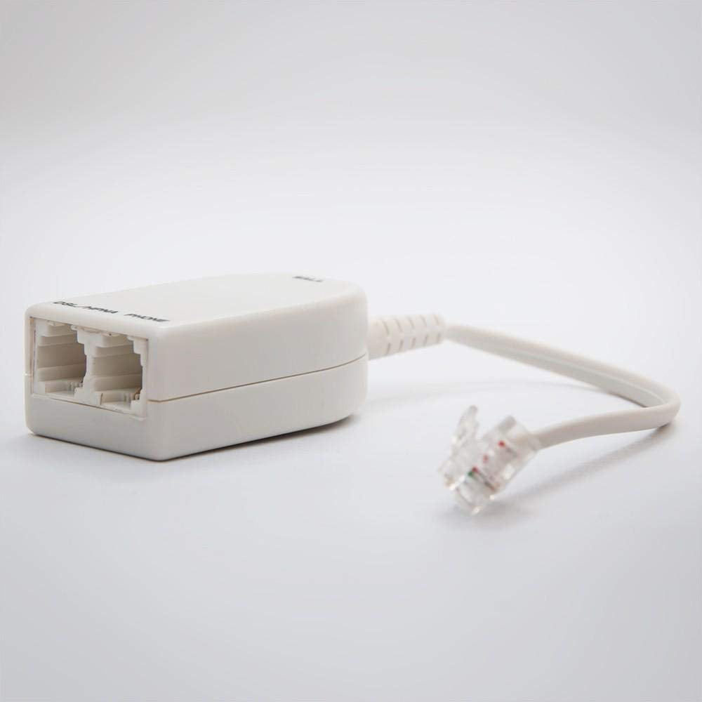 FireFold Dual DSL Filter, Male to 2 Female Telephone Modem DSL Splitter Filter - for an existing Home Involves Installing DSL Filters on Every