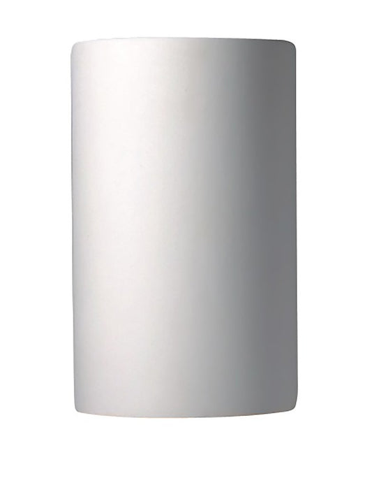 Justice Design Group Lighting CER-0940W-BIS Outdoor Wall Sconce with Ceramic Bisque Shades, White