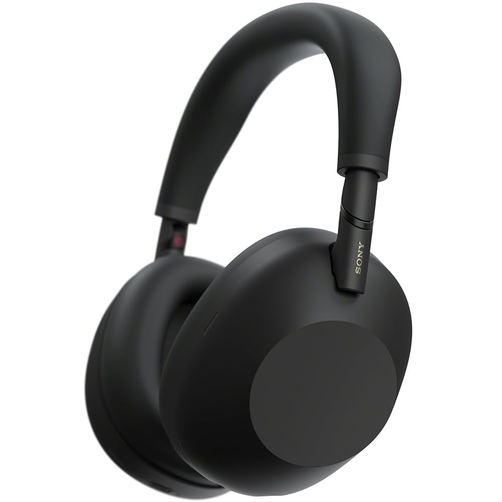 Sony WH-1000XM6/B Best Wireless Noise Canceling Headphones Black Bundle with Deco Gear Wood Headphone Display Stand Secure Tabletop Holder/Gaming…