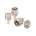 Cable Matters 4-Pack SMA to UHF Adapter Kit, SMA to UHF Gender Changer and Connector Adapter Kit