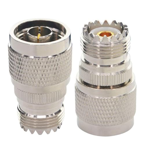 Boobrie N Male to UHF Female SO-239 Connector SO239 Jack to N-Type RF Coaxial Coax Cable Adapter for Antenna/Wireless LAN Device/WiFi/Radio/Coaxial…