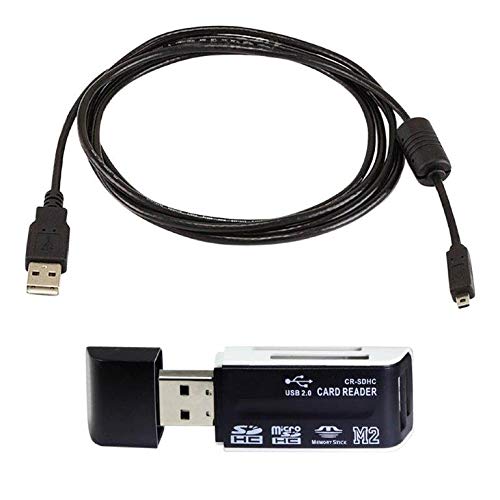 USB Cable for Nikon Coolpix L340 Digital Camera, and USB Computer Cord for Nikon Coolpix L340 Digital Camera, Gold Plated, W/Ferrite, 6 Feet or 1.8